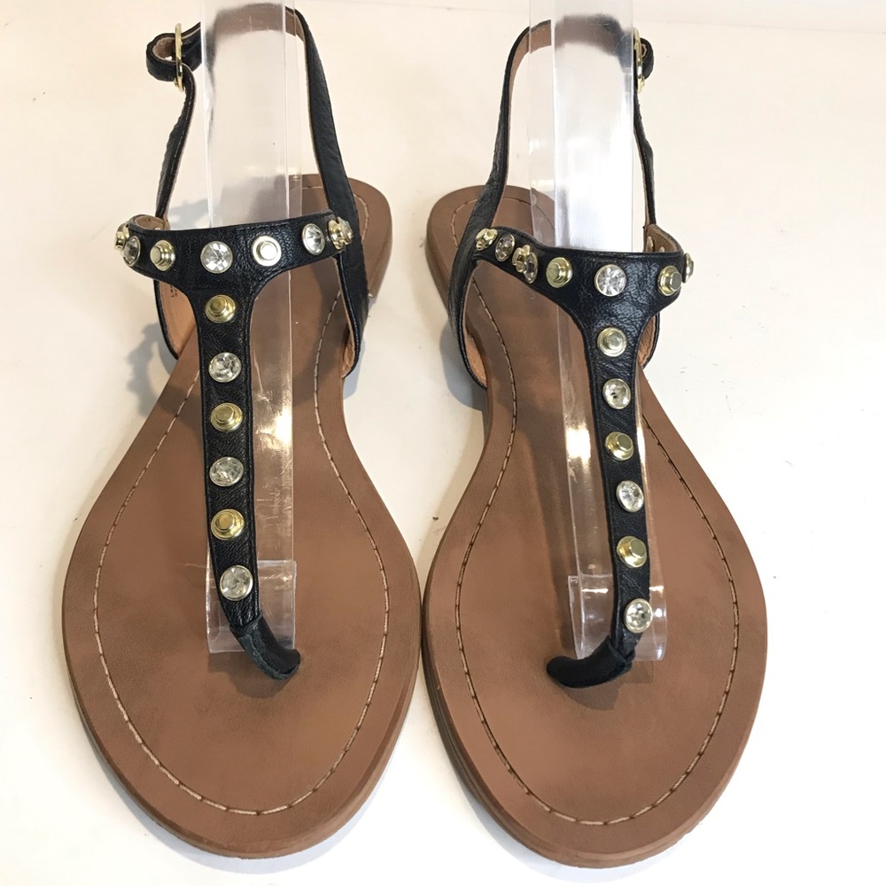Halogen Sandals | Studded : Crystal and Gold Studs
